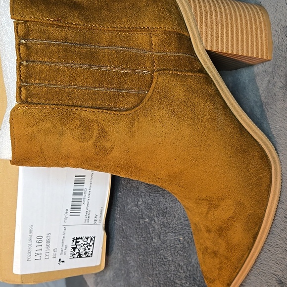 Imily Bela Women's Elastic Ankle Brown Suede  Boots Sz 7.5 - Picture 2 of 5